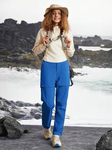 In My Nature Women's Detachable 2-Section Outdoor Camping Hiking City Commute Pants - Blue - View 7