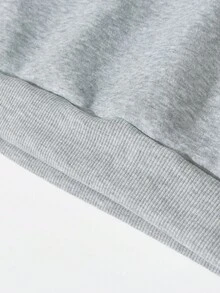 SHEIN 女童休闲花卉、小熊和字母印花圆领卫衣和裤子套装，秋冬季时尚女童装。 - 彩色 - 查看 6