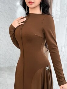 Modelyn Asymmetric Neckline Elegant Cocktail Dress,Dresses For Women Elegant