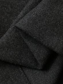 DAZY Damen Loose Fit einfarbige Fleece Weite Hose, Elastischer Bund Lässig Straßen-Stil, Herbst/Winter - Grau - Übersicht 7