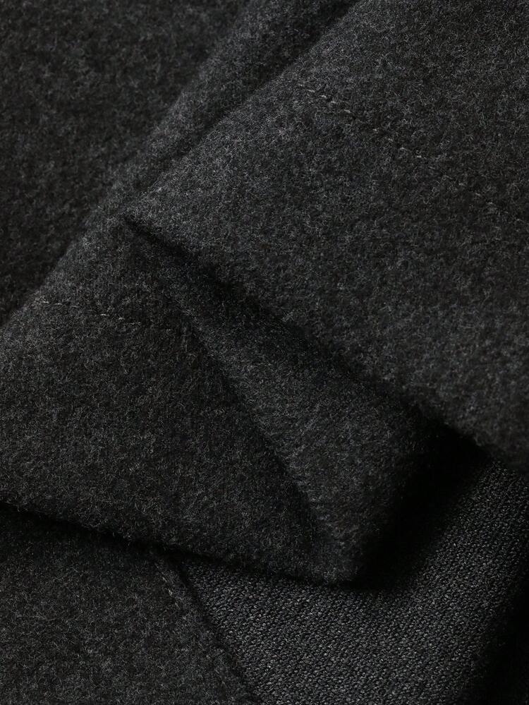 Women's Loose Fit Solid Color Fleece Wide Leg Pants, Elastic Waist Casual Street Style, Autumn/Winter