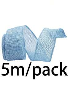 1 buah Pita Goni 5 Meter untuk Membentuk Tepi, Kemasan Hadiah DIY, Pita Kupu-kupu Berwarna untuk Dekorasi Pernikahan, Pembungkus Hadiah, Kerajinan Tangan, Dekorasi Pesta, Perlengkapan Kerajinan. - MultiWarna - View 14
