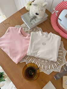 DAZY 青少年女孩日常休闲T恤，秋季