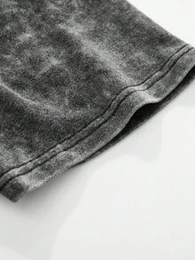 Manfinity EMRG Herren Vintage Destroyed Kurzarm T-Shirt in Große Größen