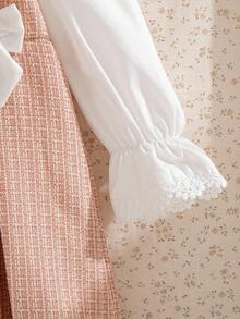 Souflis 2025 Herbst/Winter Neu Elegantes Vintage Französischer Stil Rotes Kleid mit Peter Pan Kragen, geeignet für Ausflüge, Zusammenkünfte, Partys und andere Anlässe - Rot - Übersicht 6