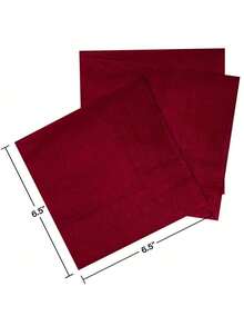 20pcs/40pcs/60pcs 2-Ply Soft Burgundy Colored Disposable Napkins, 33cm*33cm, For One-Time Party Lunch, Guest Towels, Decorations, Birthday, Wedding Anniversary, Graduation Party - Burgundy - View 4