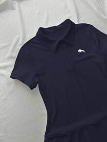 Vibekara 大码纯色简约运动休闲连衣裙