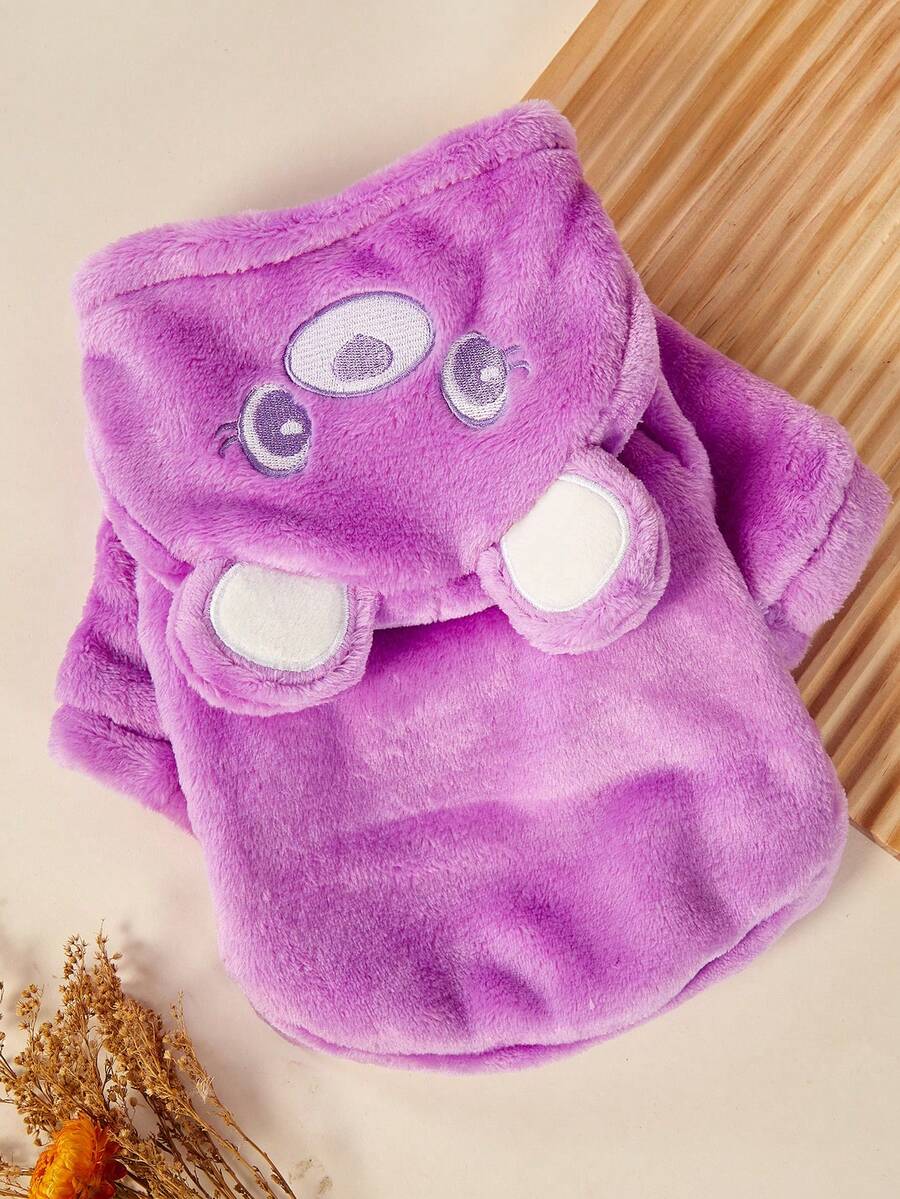 PETSIN 1 件宠物秋冬衣服，可爱套头衫卡通熊套头衫变身装，猫狗通用舒适连帽衫