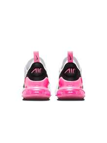 Nike Air Max 270 Women's Casual Sneakers White Black Hyper Pink AH6789 - White/Black/White/HyperPink - View 3