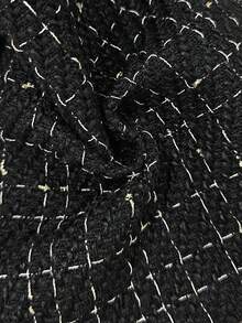 EMERY ROSE Chaqueta casual de solapa a cuadros de manga larga para mujer, otoño