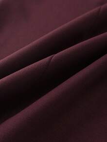 GlowEve Women's Basic High Collar Cinched Waist Zip-Up Casual 2 Pieces Set - Brown - View 3