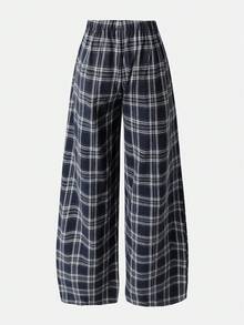 Girlism 少女格子裤，日常穿着，抓绒面料，足球/运动休闲两相宜，黑白配色，阔腿裤，适合秋冬季节、节日、万圣节、圣诞节、新年等场合，是理想的圣诞礼物之选。适合秋冬季日常休闲穿着、街头风、居家休闲，打造舒适的秋冬格子裤造型。 - 彩色 - 查看 2