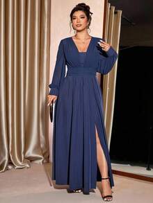 Cravure 万圣节大码连衣裙 - 藏蓝色 - 查看 4