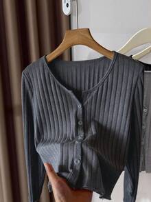 Airaco 女式无袖连衣裙配针织披肩 - 深灰色 - 查看 4