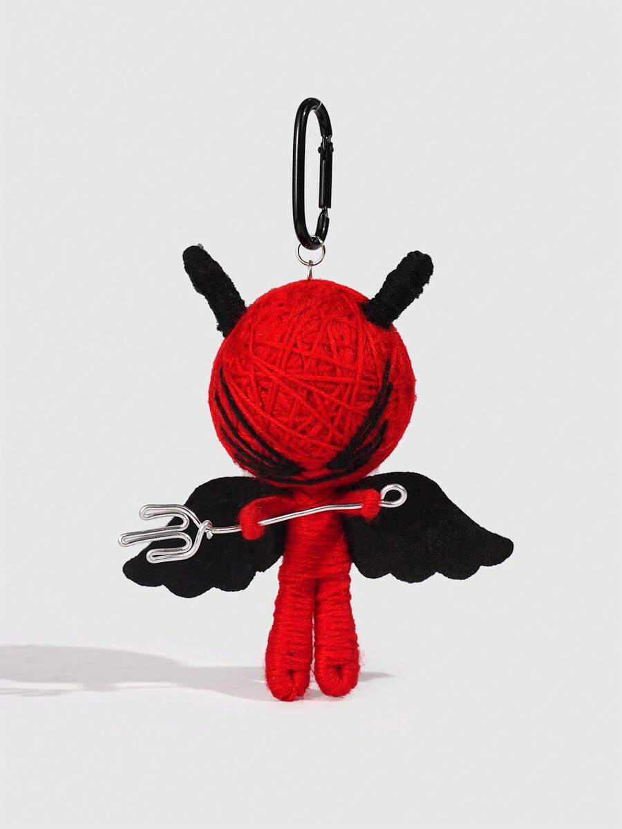 ROMWE Goth Bag Charms - Black red - View 1