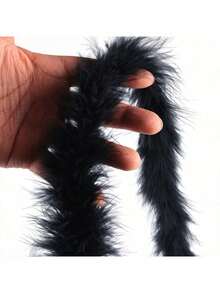 1pc 2M Feather Cord Ribbon, Beautiful Decoration For DIY Crafts, Christmas, New Year Accessories - Multicolor - View 9