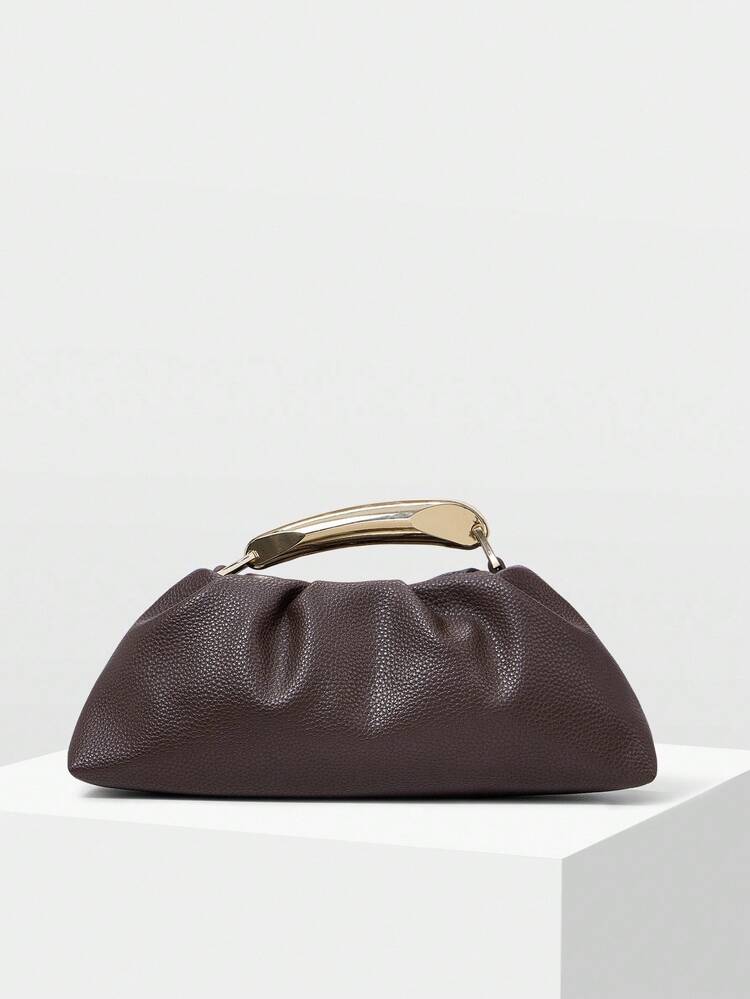 SAC À MAIN À POIGNÉE SUPÉRIEURE en PU AVEC PERLES