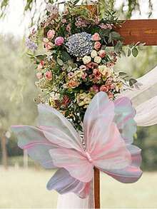 1 Piece Formosa Flower Wedding Decoration Handmade Check In Silk Flower Arrangement Large Props Outdoor Butterfly Photography - Multicolor - View 10