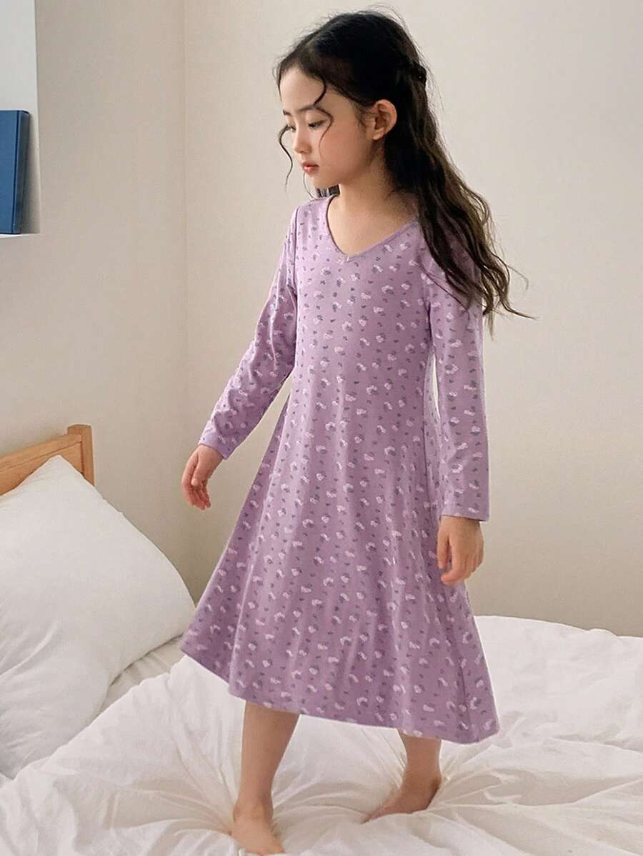 DAZY 年轻女孩日常家居服 - 紫色 - 查看 1
