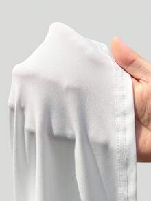 Solflare 黑色短袖宽松加大码 T 恤连衣裙，春夏装 - 白色 - 查看 9