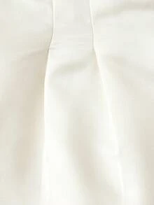 SHEIN MOD Apricot High Waist Satin Pleated Wide Leg Loose Pants For Women,Fall/Winter Women's Clothing, Christmas Clothes,New Year Clothes,Party Clothes,Thanksgiving Clothes,Elegant Outfits,Party Outfits,Prom Outfits,White Pants