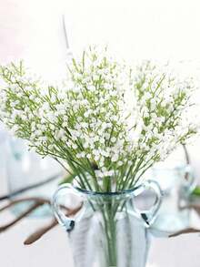 1/3/5PCS Artificial Gypsophila Bouquet, Fake Greenery Plants For Wedding Bridal Bouquet, Home Decor Living Room, Bedroom, Dining Table, Window Sills, Vase Decorations, Outdoor Garden Party, Birthday Celebration, New Year Decor, Spring & Holiday Festive Event Decorations