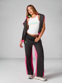 Missguided x Playboy Áo ba lỗ đua xe cổ điển phong cách sống đồ họa không tay cotton gân mùa hè đường phố ôm sát dáng crop top cổ cao cơ bản thiết yếu - trắng - Xem 3