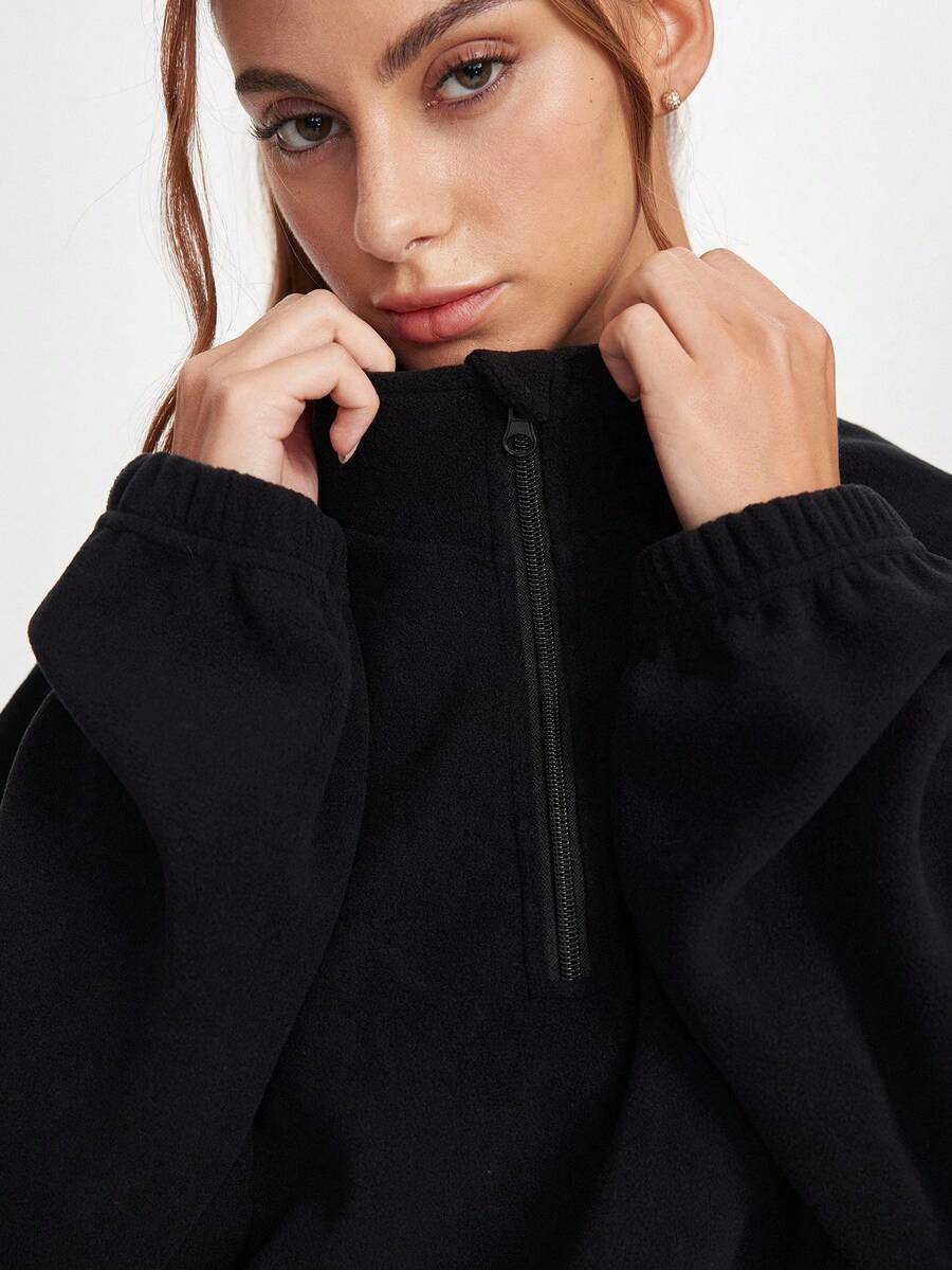 SHEIN Sports Women's Fashionable Outdoor Sports Padded Coat, Versatile Winter New Arrival - Black - View 1