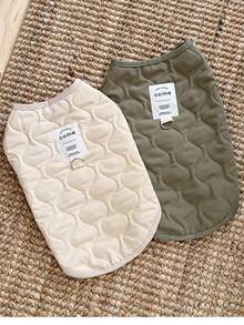 1 件套保暖狗狗衣服羊毛背心宠物服装适用于小型犬和猫，厚垫宠物夹克，秋冬宠物用品