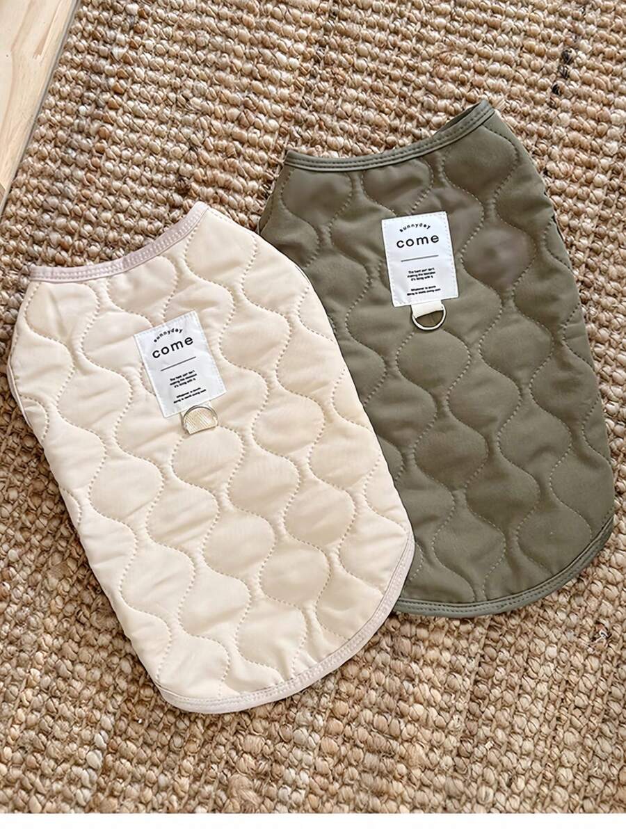 1 件套保暖狗狗衣服羊毛背心宠物服装适用于小型犬和猫，厚垫宠物夹克，秋冬宠物用品