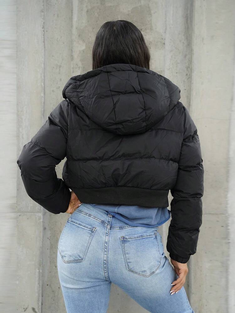 SAYEHFBABY Zip  White Coat - Black - View 2