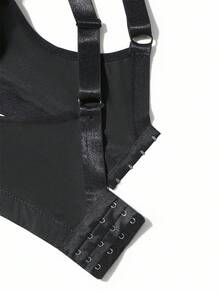 SHEIN 1 Áo ngực không dây ren chắp vá cỡ lớn, nâng ngực - màu đen - Xem 9