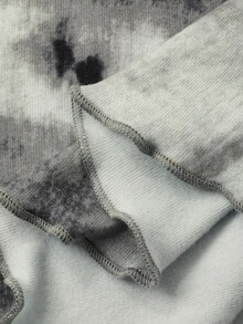 DAZY ثوب نوم طويل للنساء مع خصر مربوط بنمط صبغ التعادل للموسم الخريفي