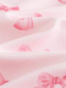 Cozy Pixies Baby Girl Cartoon Bear Print Knit Soft Crew Neck Long Sleeve Top And Elastic Waist Long Pants 2 Pieces Snug Fit Pajama Set Toddler Sleepwear Baby Girl Pajama Set Baby Girl Sleepwear Baby Girl Bow Print Set Cute Pj Set - Multicolor - View 6