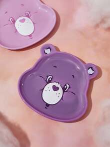 SHEIN X Care Bears Cute Bear Shaped Plate, Suitable For Food, Fruits,Valentine's Day - Multicolor - View 5