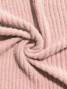 GlowEve 女士休闲优雅缺口领口袋针织开衫背心 - 粉色 - 查看 6