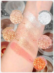 SHEGLAM Resaltador brillante y rebotante de la marca Red Bean - Maquillaje cosmético perfecto para mujeres y niñas, ideal para otoño e invierno, adecuado para el estilo Y2K, moda elegante, apropiado como regalo de cumpleaños, listo para fiestas de Halloween, mejor color