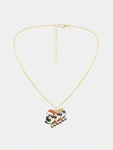 THE POWERPUFF GIRLS X SHEIN Dây chuyền nữ - Vàng - Xem 1