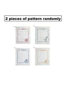 Cirelle 2件/4件家用厨房抹布吸水不油腻双层加厚不起毛洗碗布百洁布 - 彩色 - 查看 8