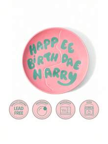 HARRY POTTER X SHEIN 1pc Harry Birthday Cake Plate, Heat-Resistant, Can Hold Cake, Fruits & Food, Dishwasher & Microwave Friendly, Suitable As Gift