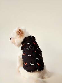 PETSIN 1pc Dog Print Pet Jacket