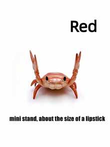 1PC Multifunctional Crab Shape Phone Stand Pen Holder Desk Organizer Creative Desktop Decor For Home Office Study Room Gift For Men Women Birthday Christmas Valentine Day Gift Novelty Home Decoration