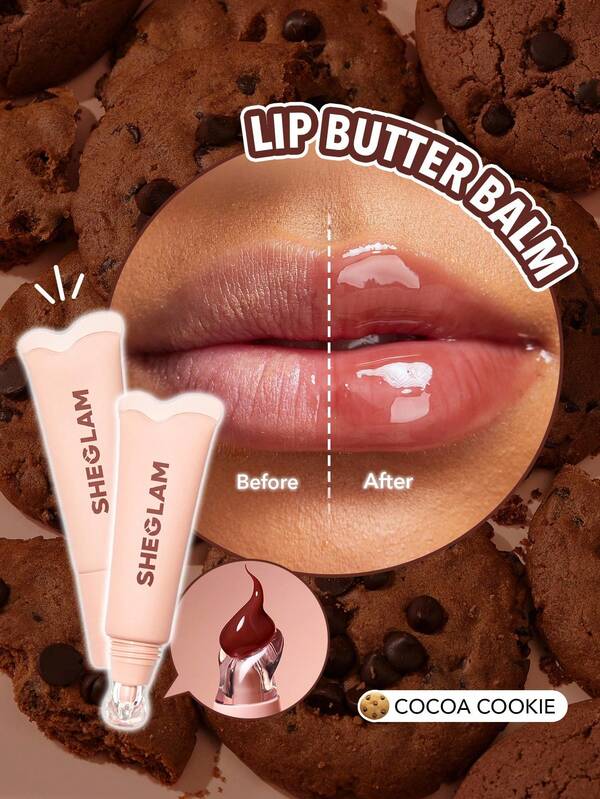 SHEGLAM Kristall Glasur feuchtigkeitsspendender Lipgloss - Keks feuchtigkeitsspendender klarer Lipgloss, klarer wässriger Spiegel Lipgloss, feuchtigkeitsspendend, reduziert Lippenlinien, Lippenmakeup Marke Beauty Kosmetik für Frauen Mädchen, perfekt für Herbst Winter, ideal für Y2K, fancy Fashion, geeignet als Geburtstagsgeschenk, Halloween Party, beste Farbe