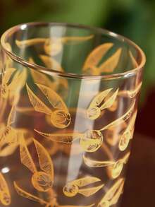 HARRY POTTER X SHEIN 1 Chiếc cốc thủy tinh borosilicate cao cấp in hình Quả bóng vàng Snitch, dung tích 18.6 oz/550 ml, chịu nhiệt và giữ lạnh, thích hợp đựng sữa, nước ép, cà phê, dùng cho mùa tựu trường. - Trong sáng - Xem 4