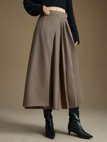 Ontre 2025 Automne/Hiver Nouveau Toutes Saisons, Port Quotidien, Port Automnal, Tissu Tressé Élégant, Jupe Femme, Décontracté Chic, Trajet Bureau, Port Quotidien, Nouvel An et Noël pour Femmes