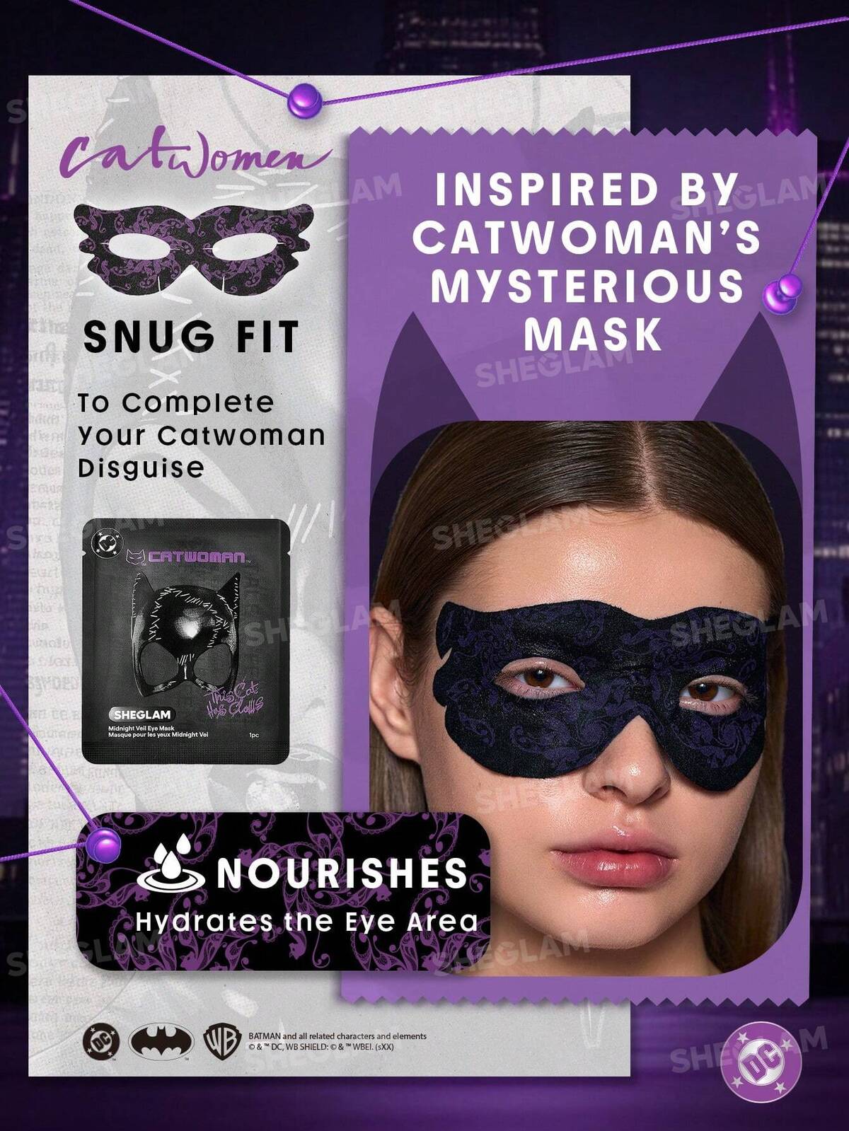 CATWOMAN™ | SHEGLAM Midnight Veil Eye Mask