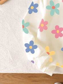 Baby Girl Casual Fashionable Versatile Sweet Floral Print Comfortable Hooded Long Sleeve Sweatshirt, Suitable For Autumn/Winter/Spring, Lightweight And Comfortable, Ideal For Autumn Wear, Fashionable Casual Outfit, Back To School, Gatherings, Outdoor Picnics, Street Photography, Campus, Holidays, Gifts Baby Sweatshirt For Girl Baby Girl Clothes Spring Fall Baby Girls Sweatshirts 2 Years Old Girl Clothes Winter