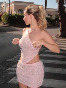 Turnttoni Women Two Pieces Outfits For Daily Wear - Pink - View 5