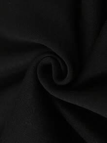 EURMUSE Men's Minimalist Graphic Print Hoodie Sweatshirt - Black - View 2