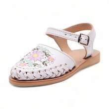 Kids Flat Sandals - White - View 1
